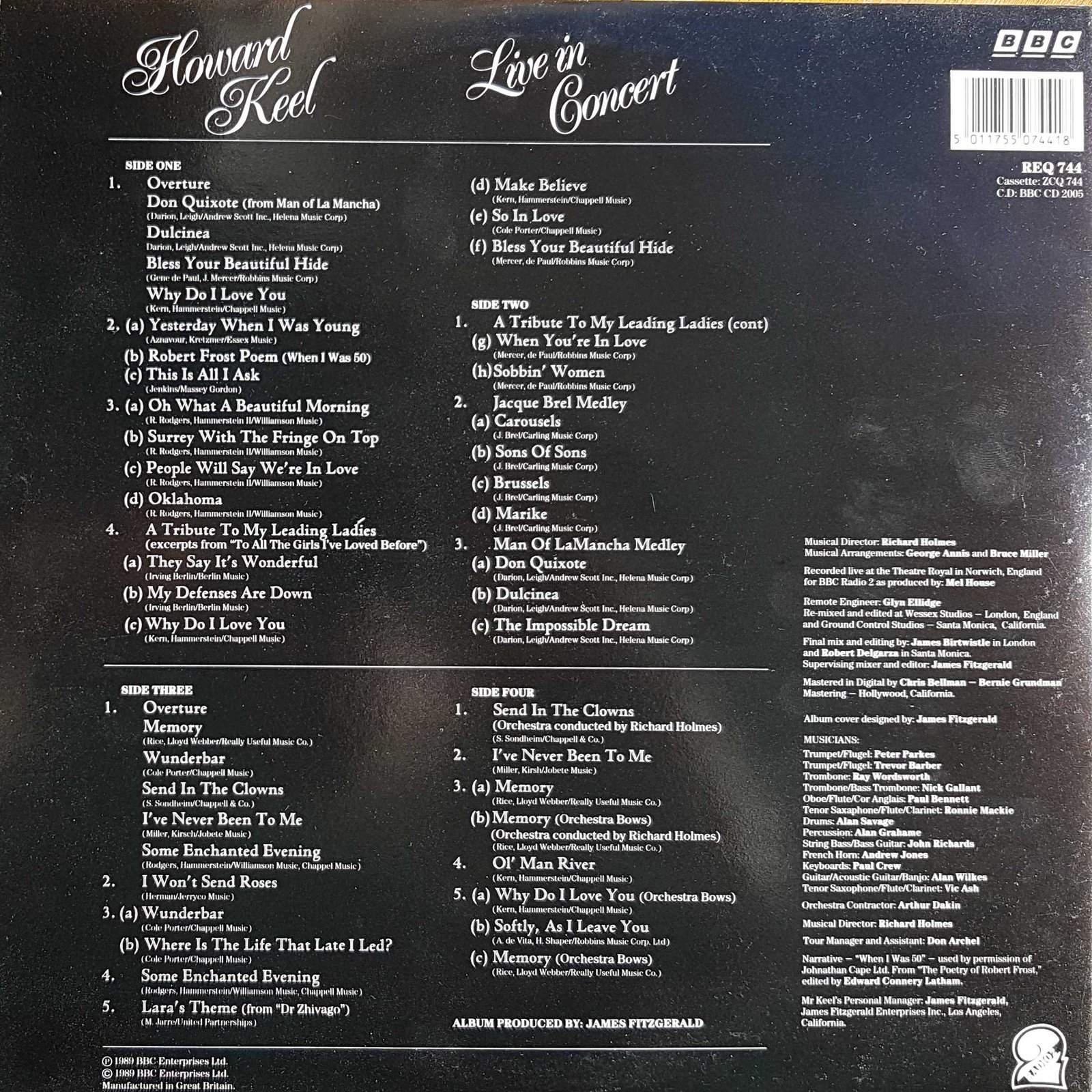 Back cover of REQ 744